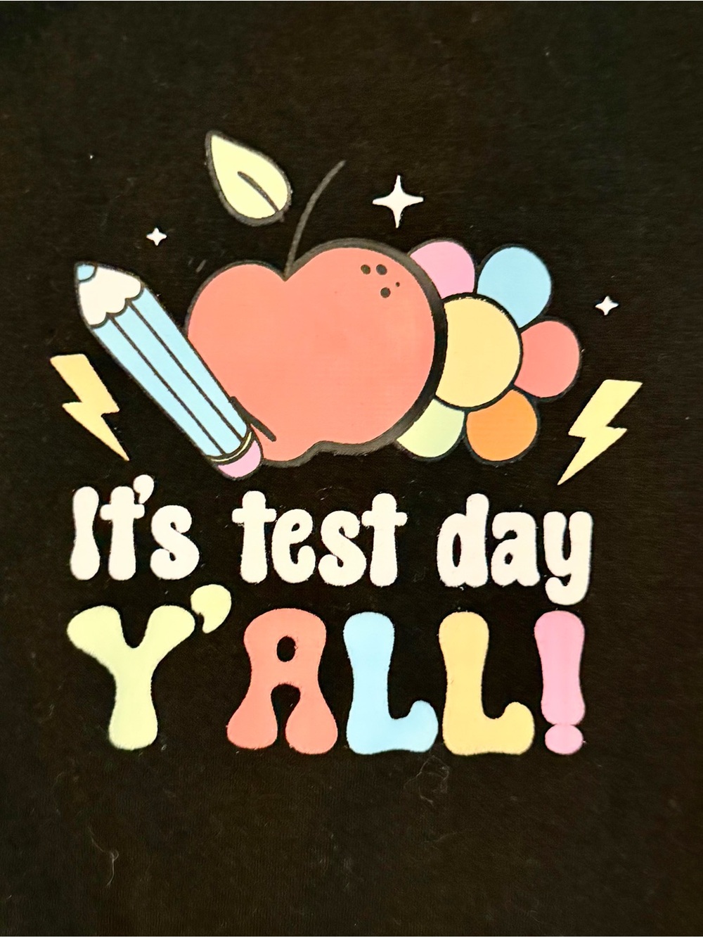 Test Day Y’all Teacher Graphic Tee L NWOT - Picture 2 of 7